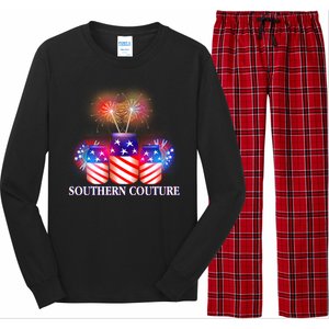 Southern Couture July 4th Long Sleeve Pajama Set