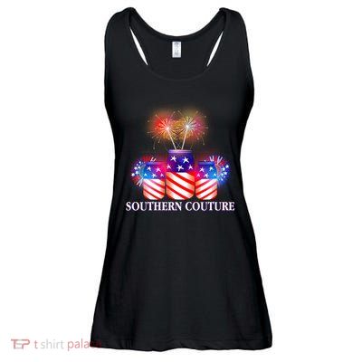 Southern Couture July 4th Ladies Essential Flowy Tank