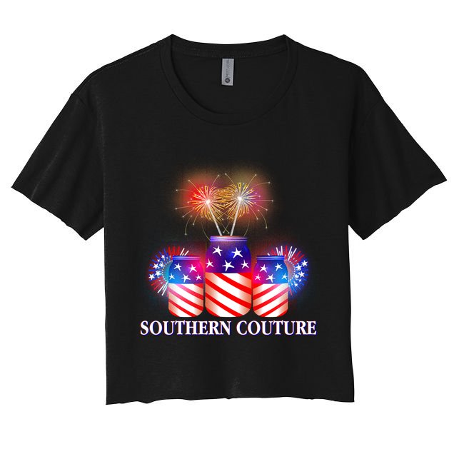 Southern Couture July 4th Crop Top
