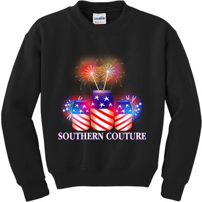 Southern Couture July 4th Kids Sweatshirt