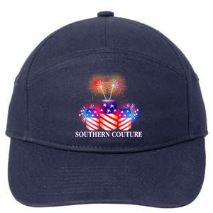 Southern Couture July 4th 7-Panel Snapback Hat