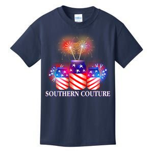 Southern Couture July 4th Kids T-Shirt