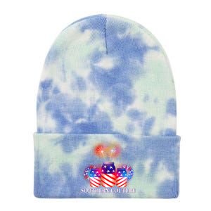 Southern Couture July 4th Tie Dye 12in Knit Beanie