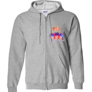 Southern Couture July 4th Full Zip Hoodie