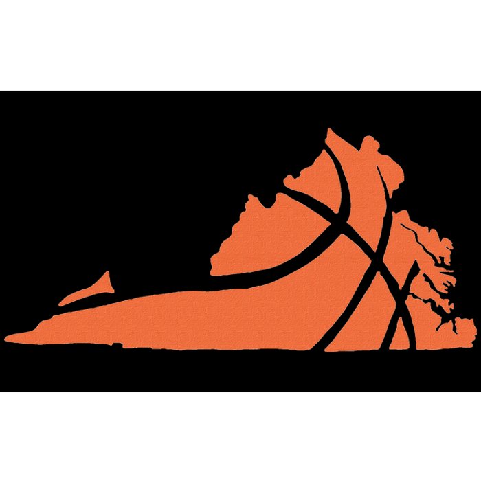 State Of Virginia Basketball Design Graphic Bumper Sticker