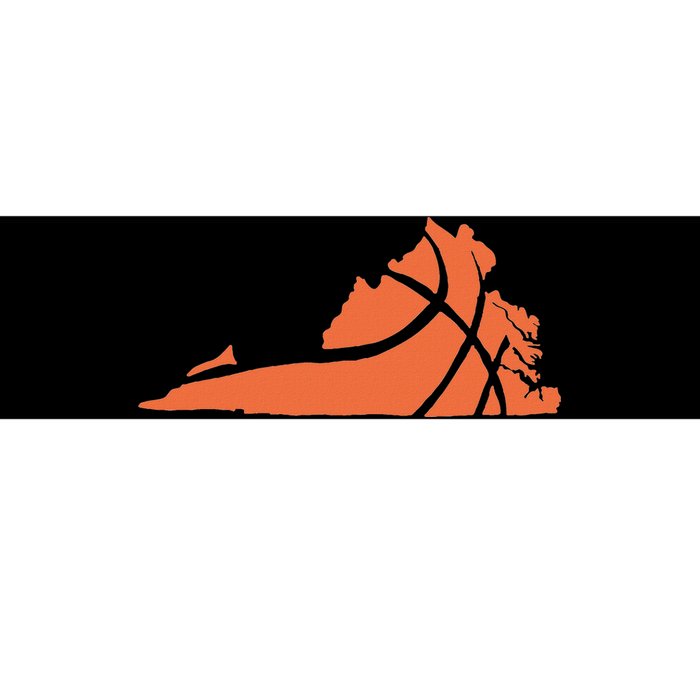 State Of Virginia Basketball Design Graphic Bumper Sticker