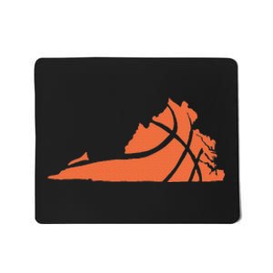 State Of Virginia Basketball Design Graphic Mousepad