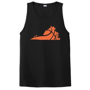 State Of Virginia Basketball Design Graphic PosiCharge Competitor Tank