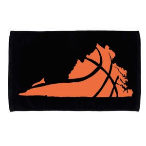 State Of Virginia Basketball Design Graphic Microfiber Hand Towel