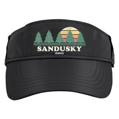 Sandusky Oh Vintage Throwback Retro 70s Design Adult Drive Performance Visor