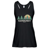 Sandusky Oh Vintage Throwback Retro 70s Design Ladies Essential Flowy Tank