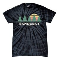 Sandusky Oh Vintage Throwback Retro 70s Design Tie-Dye T-Shirt