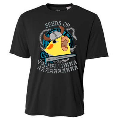 Seeds Or Valhalla Viking Cockatiel Cooling Performance Crew T-Shirt