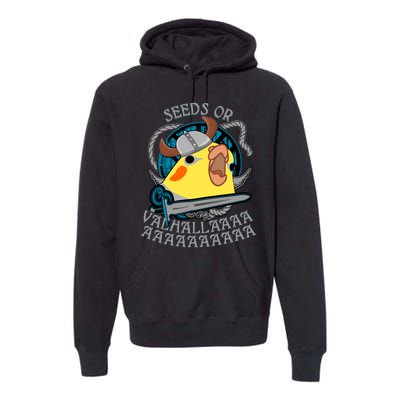 Seeds Or Valhalla Viking Cockatiel Premium Hoodie