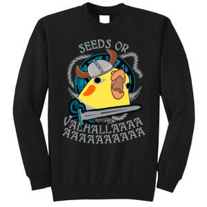 Seeds Or Valhalla Viking Cockatiel Tall Sweatshirt