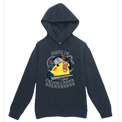 Seeds Or Valhalla Viking Cockatiel Urban Pullover Hoodie