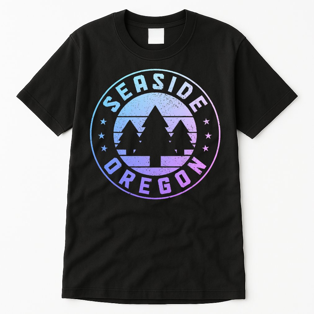 Seaside Oregon Vintage Pride Tall T-Shirt