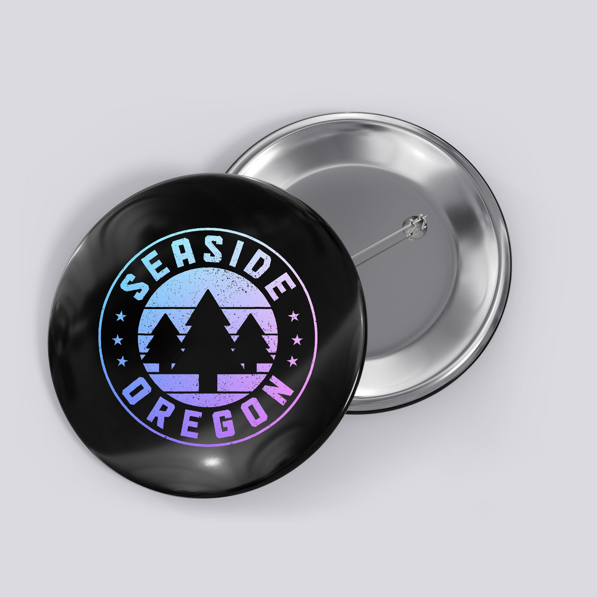 Seaside Oregon Vintage Pride Button