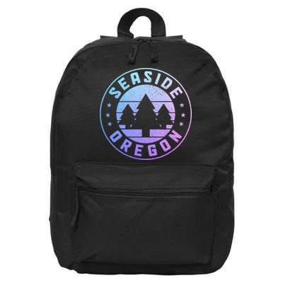 Seaside Oregon Vintage Pride 16 in Basic Backpack