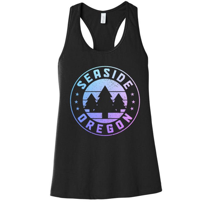 Seaside Oregon Vintage Pride Women's Racerback Tank