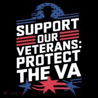 Support our Veterans protect And The VA Flat Bill Trucker Hat