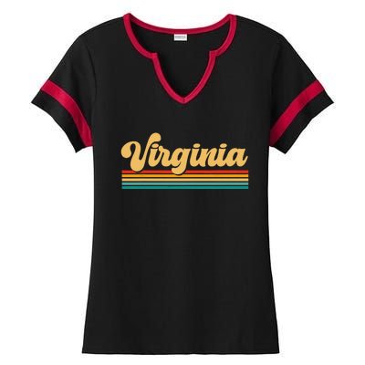 State of Virginia Ladies Halftime Notch Neck Tee