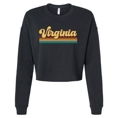 State of Virginia Cropped Pullover Crew