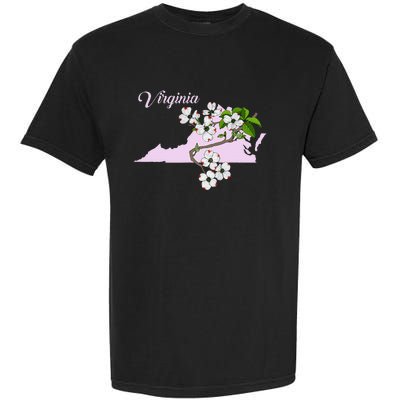 State Of Virginia Flower The American Dogwood Garment-Dyed Heavyweight T-Shirt