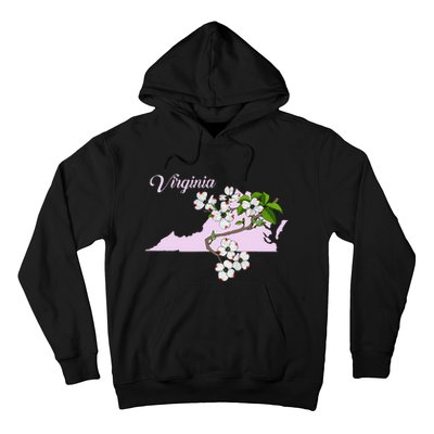 State Of Virginia Flower The American Dogwood Hoodie