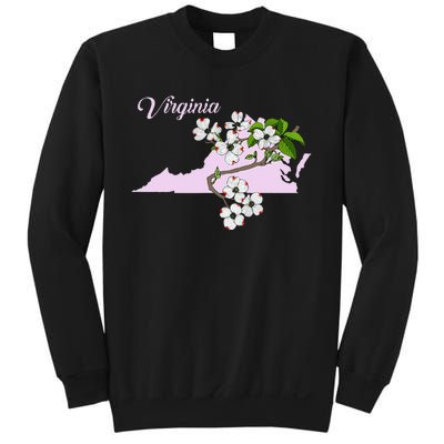 State Of Virginia Flower The American Dogwood Sweatshirt