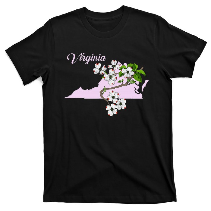 State Of Virginia Flower The American Dogwood T-Shirt