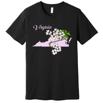 State Of Virginia Flower The American Dogwood Premium T-Shirt