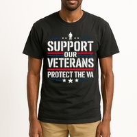 Support our Veterans protect And The VA Protest Designs Tall T-Shirt