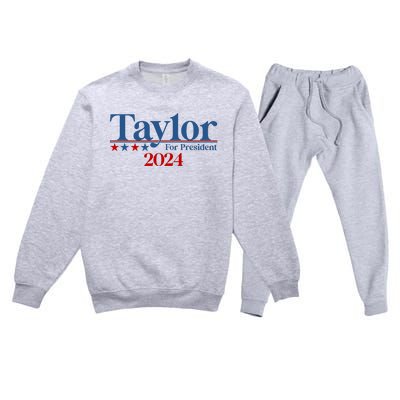 Sharon Osbourne Wearing Taylor For President 2024 Premium Crewneck Sweatsuit Set