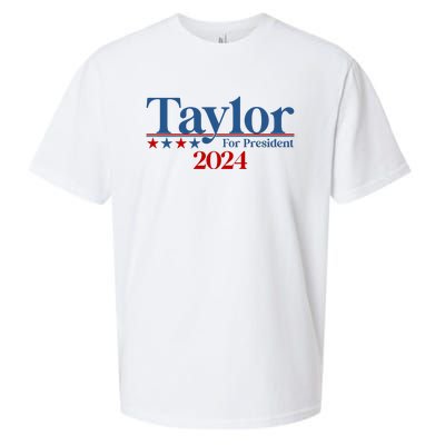 Sharon Osbourne Wearing Taylor For President 2024 Sueded Cloud Jersey T-Shirt