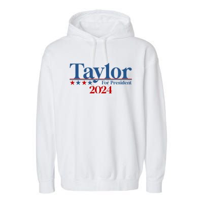 Sharon Osbourne Wearing Taylor For President 2024 Garment-Dyed Fleece Hoodie