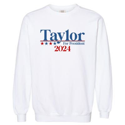 Sharon Osbourne Wearing Taylor For President 2024 Garment-Dyed Sweatshirt