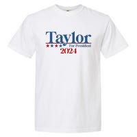 Sharon Osbourne Wearing Taylor For President 2024 Garment-Dyed Heavyweight T-Shirt