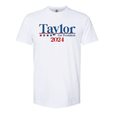 Sharon Osbourne Wearing Taylor For President 2024 Softstyle® CVC T-Shirt