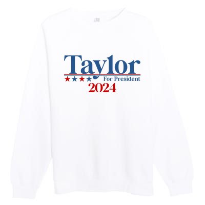 Sharon Osbourne Wearing Taylor For President 2024 Premium Crewneck Sweatshirt