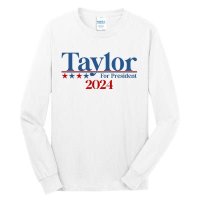 Sharon Osbourne Wearing Taylor For President 2024 Tall Long Sleeve T-Shirt