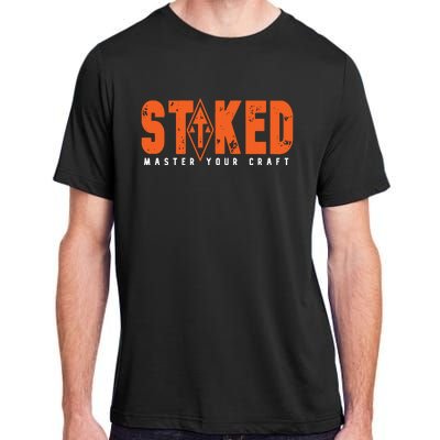 STOKED Orange & White Long Sleeve Adult ChromaSoft Performance T-Shirt