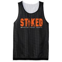 STOKED Orange & White Long Sleeve Mesh Reversible Basketball Jersey Tank