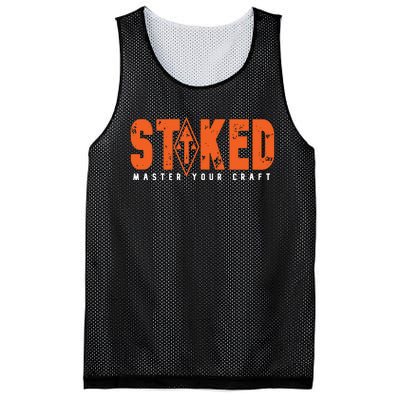 STOKED Orange & White Long Sleeve Mesh Reversible Basketball Jersey Tank