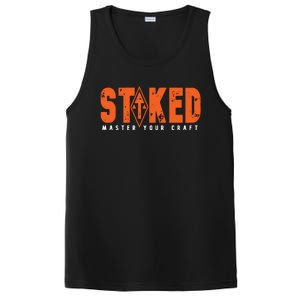 STOKED Orange & White Long Sleeve PosiCharge Competitor Tank