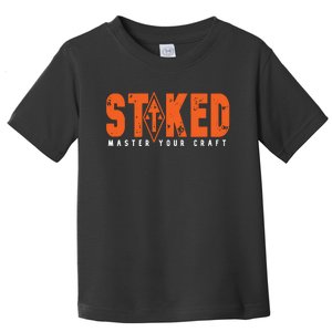 STOKED Orange & White Long Sleeve Toddler T-Shirt