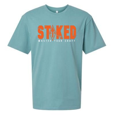 STOKED Orange & White Long Sleeve Sueded Cloud Jersey T-Shirt