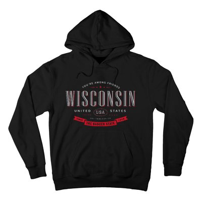 State Of Wisconsin Hoodie