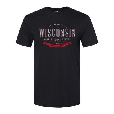 State Of Wisconsin Softstyle® CVC T-Shirt