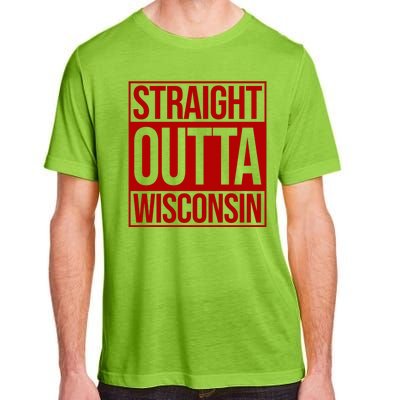 Straight Outta Wisconsin Adult ChromaSoft Performance T-Shirt